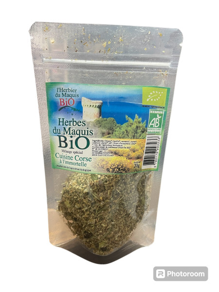 Herbes du Maquis Bio spécial Cuisine corse à l'Immortelle