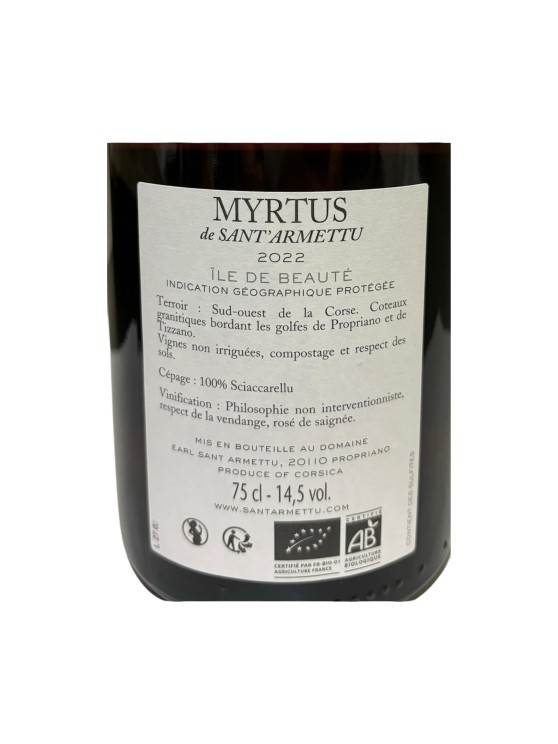 Sant Armettu Myrtus Rosé 2022
