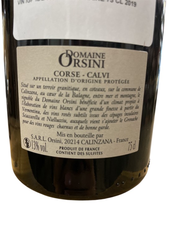 Domaine Orsini Rouge 2019