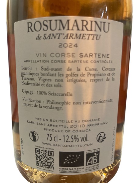 Sant Armettu Rosumarinu Rosé 2024