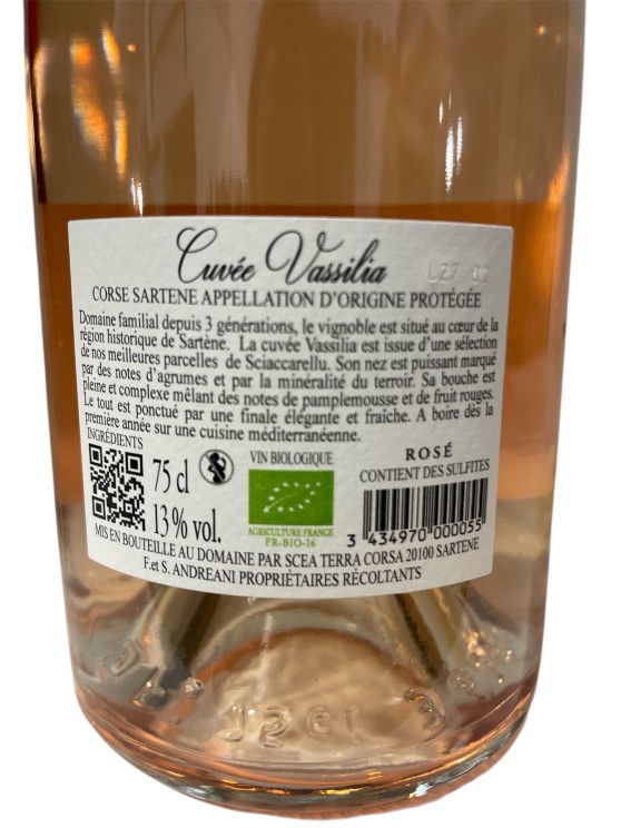 Domaine Fiumicicoli Rosé cuvée Vassilia 2024