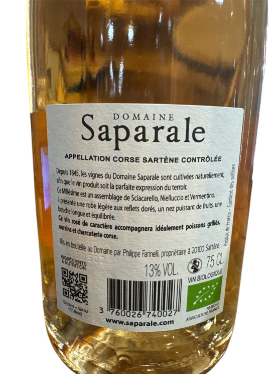 Domaine Saparale Rosé 2024