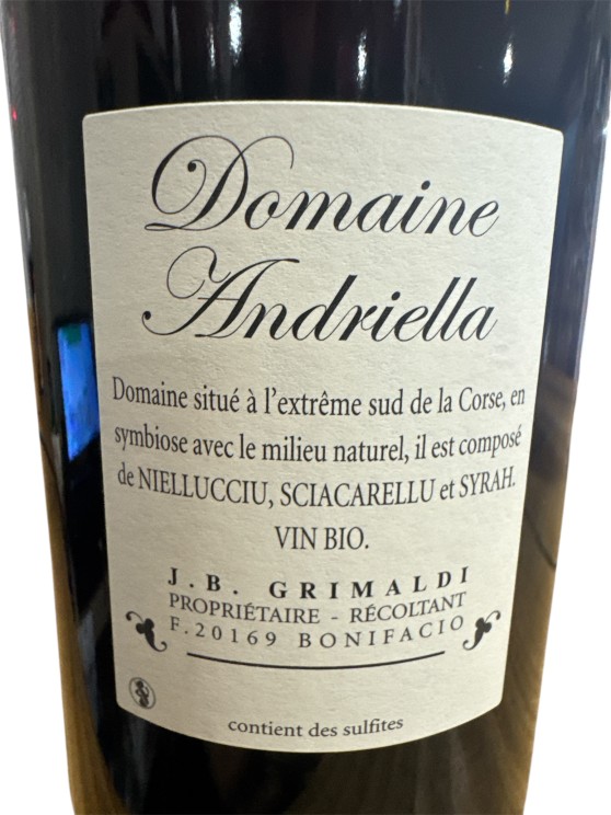 Domaine Andriella Cuvée Extrême 2023